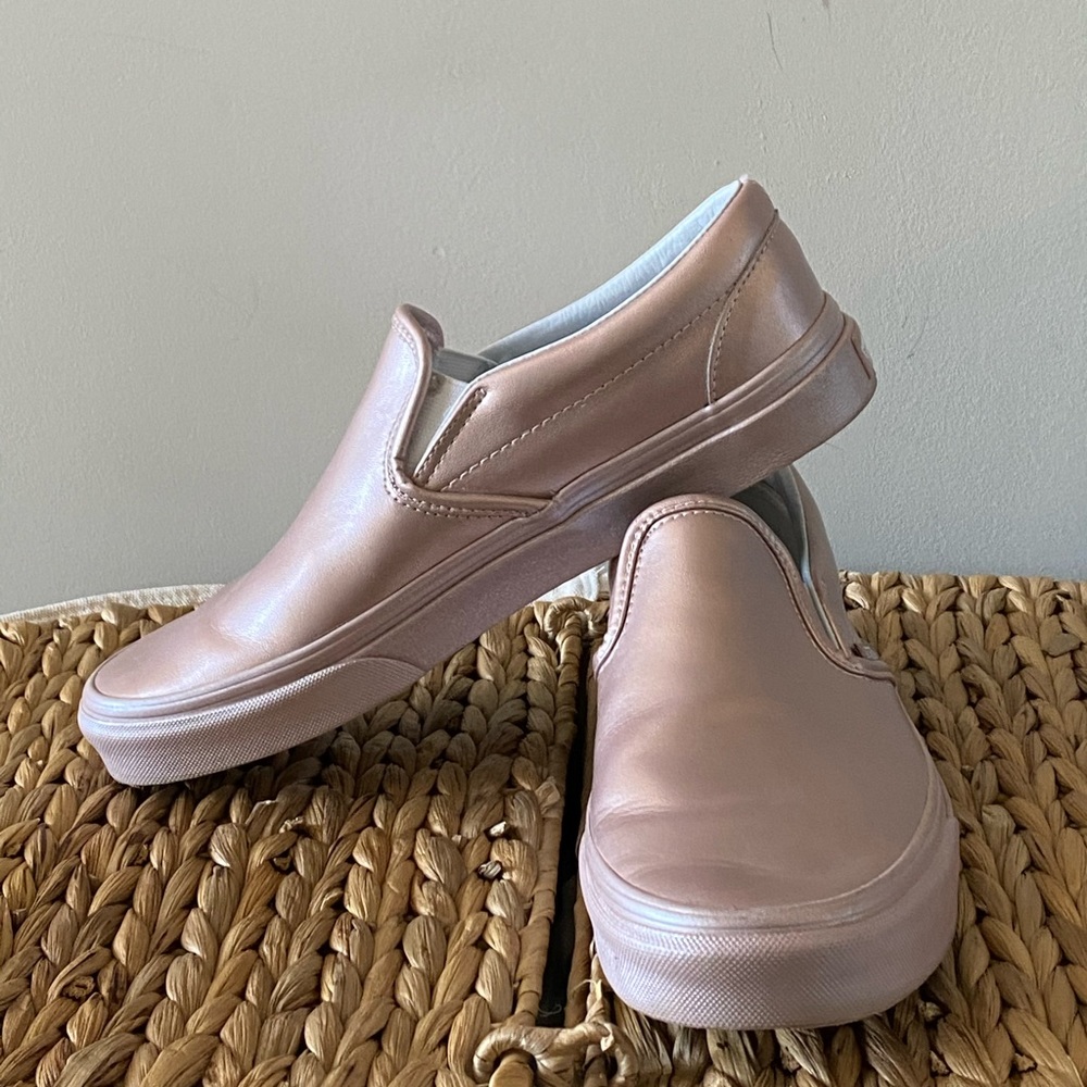Metallic pink vans